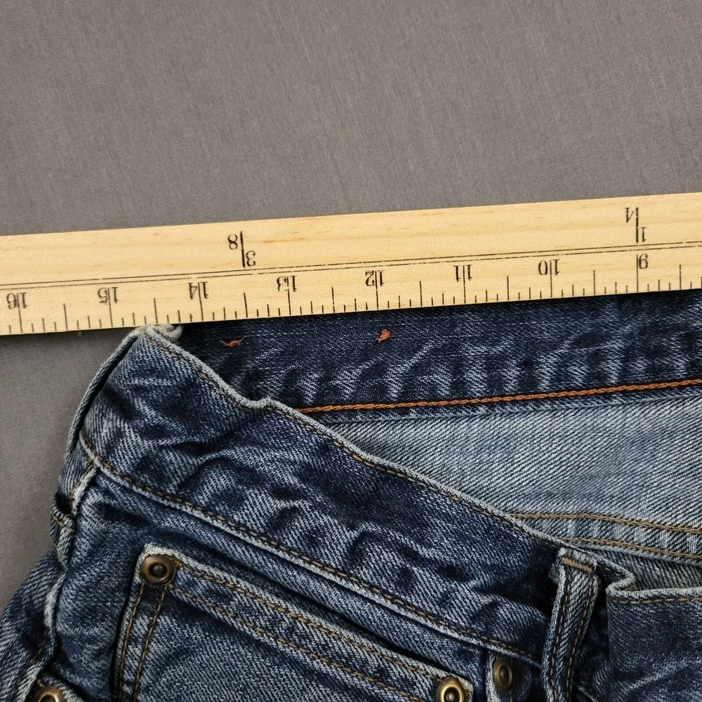 J. Crew Mens‎ 33W 32L Vintage Slim Jeans Distressed Blue Cotton